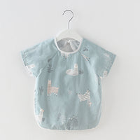 Baby Dinner Coverall Bib Spring And Autumn Long Sleeve Apron