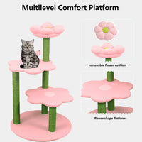 Cat Tree with Removable Cozy Perch & Scratching Posts Hanging & Toy Multi-Level Cat Furniture for Kittens/Cats to Climb,