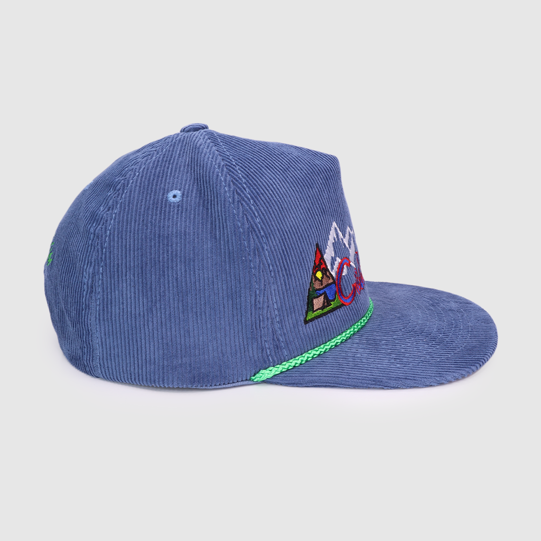 COLORADO SNOWBOARDING SNAPBACK CAP HAT WITH ROPE CUSTOM EMBROIDERED