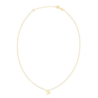 14K Yellow Gold Capricorn Necklace
