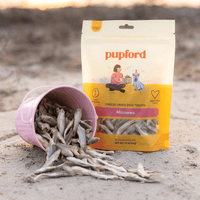 Pupford Freeze Dried Minnows Single-Ingredient Dog Treats, 1.5 oz, Pack of 11
