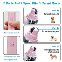 2 In 1 Pet Nail Clippers With Led Light Dog Cat Special Blood Line Scissors Multifunction Animals Paw Nail Trimmer Pet S