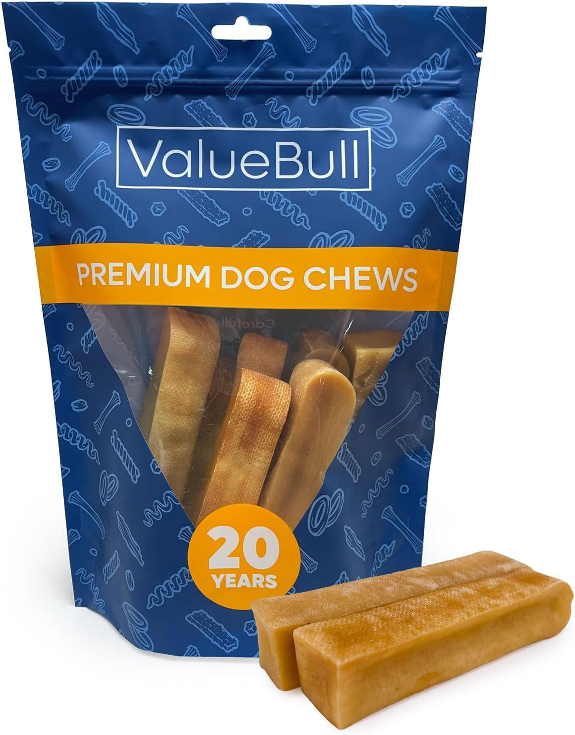2 Lb Himalayan Yak Cheese Dog Chews - BIG FRENCHIES