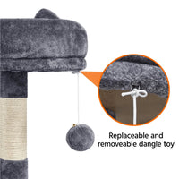 Ultimate 55" Dark Gray Cat Tree Tower - The Perfect Playground for Your Feline Friends! - BIG FRENCHIES