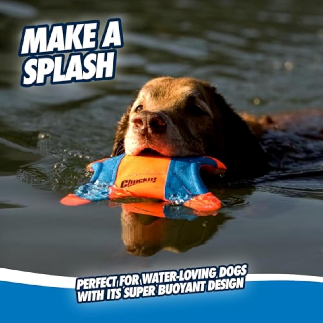 Flying Squirrel Fetch Dog Toy - Water Floating Flyer - Soft And Durable Polyester Canvas Construction