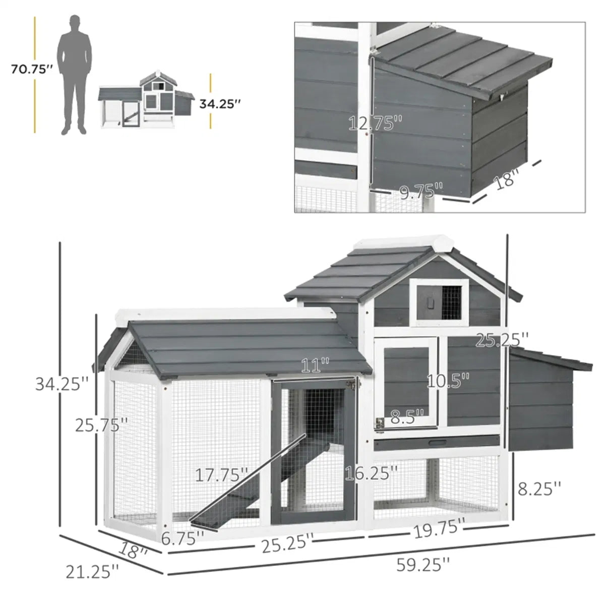 Wooden Chicken Coop