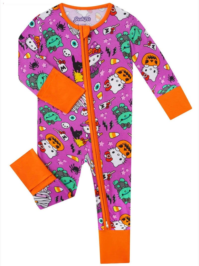 PoshTOT Sanrio Hello Kitty Milk Bamboo Baby Convertible Zippy Romper - BIG FRENCHIES