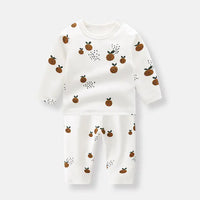 Cute Long Sleeve Cotton Pajama Set for Kids _ # BAAA81810023