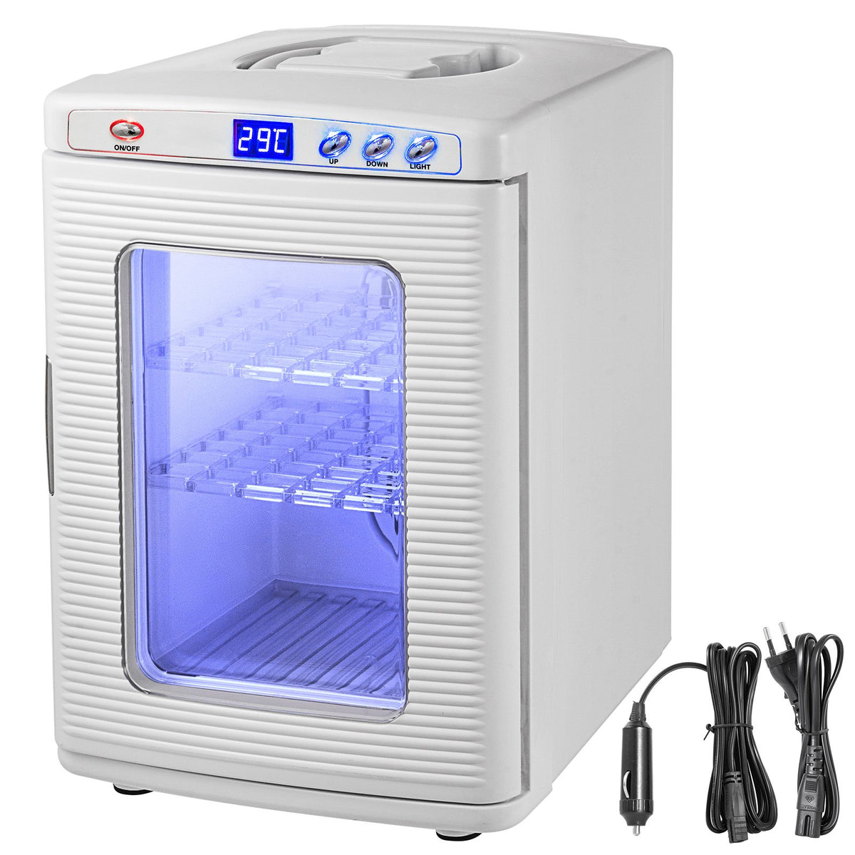 White Reptile Incubator 25L Scientific Lab Incubator Digital Incubator Cooling And Heating 5-42°C Reptile Egg Incubator 