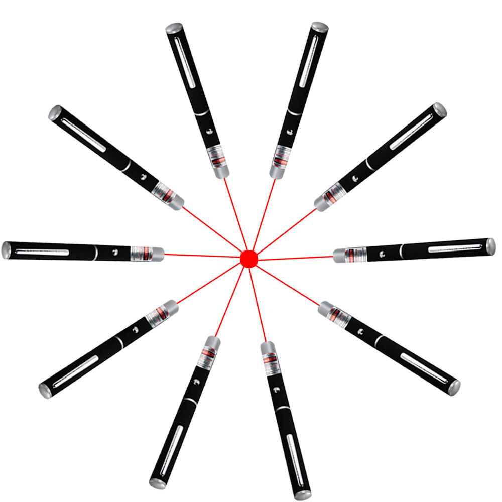 650nm Red Laser Pointer Pen Light Visible Single Beam AAA Lazer Torch 10PCS 9900 Miles Mini Small Teaching Pen Light Pet