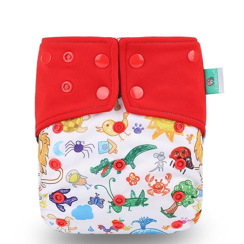 Trend New Print Eco-friendly Cloth Diaper Baby pocket Waterproof Cartoon Owl Baby Diapers Reusable Cloth Nappies For Baby and Kids - BIG FRENCHIES