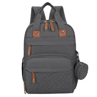 Multi-functional Diaper Bag With A Baby Changing Pad And A Warming Compartment