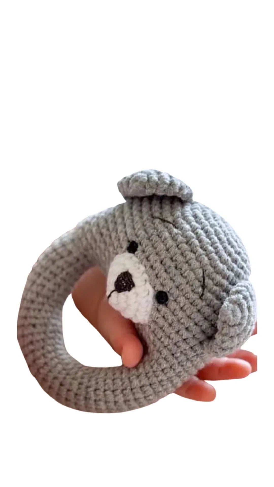 Crochet Animal Rattle-2 - BIG FRENCHIES