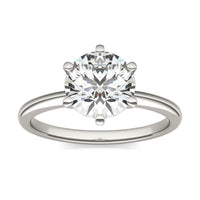 AGI Certified 3 CTW Lab Grown Diamond Solitaire Engagement Ring – G-VS Clarity, 14K White Gold