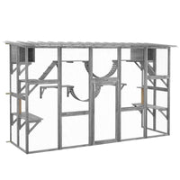 Playground Cat Window Box Outside Enclosure For Multiple Cats W Shelves & Bridges, Gray,Multiple Packages Shipped. Pleas