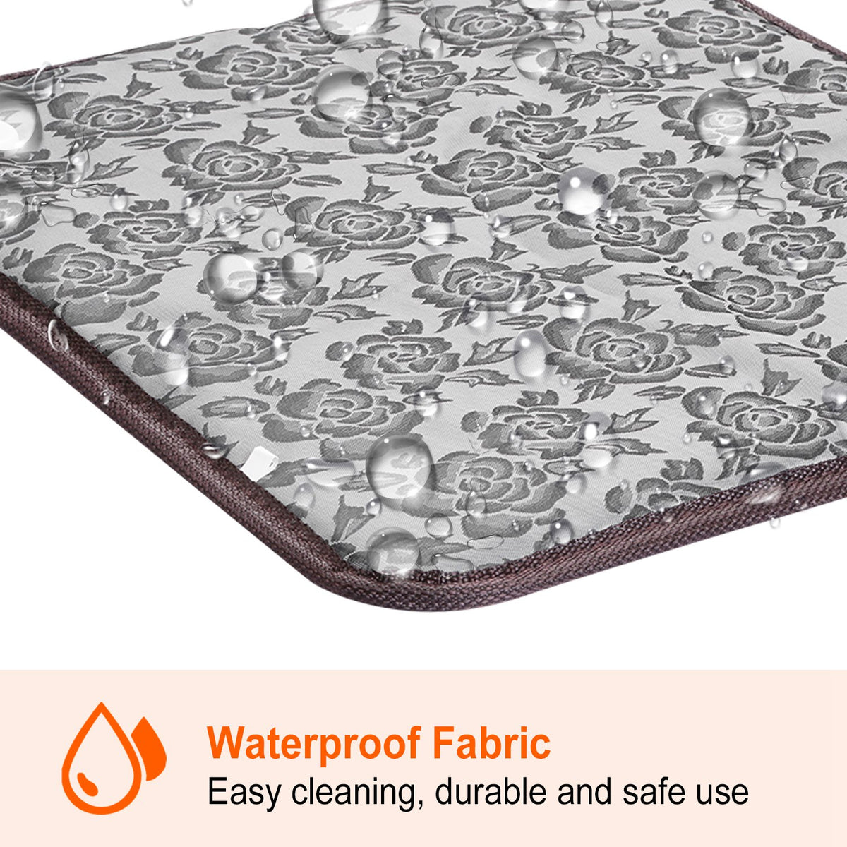1Pc Pet Heating Pad Dog Cat Electric Heating Mat Waterproof Adjustable Warming Blanket With Chew Resistant Steel Cord Ca