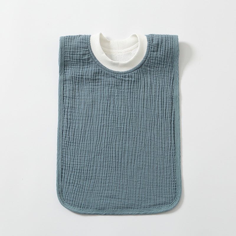 Large Childrens Washcloth Bib That Resists Stains