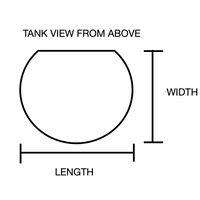 90 Gallon Glass 3/4 Cylinder Round Aquarium With Stand and Canopy in Golden Oak