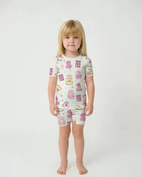 God Says I Am Girl Bamboo Two Piece Short Sleeve Shorts Pajama Set