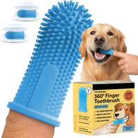 Dog Toothbrush, 360 Dog Tooth Brushing Kit, Finger Toothbrush, Cat Tooth Brush, Teeth Cleaning, Pet Tooth Brush For Smal