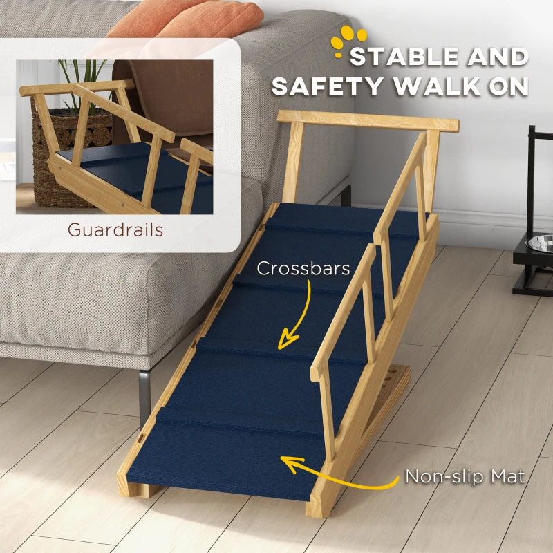 Dog Ramp With Removable Guardrails