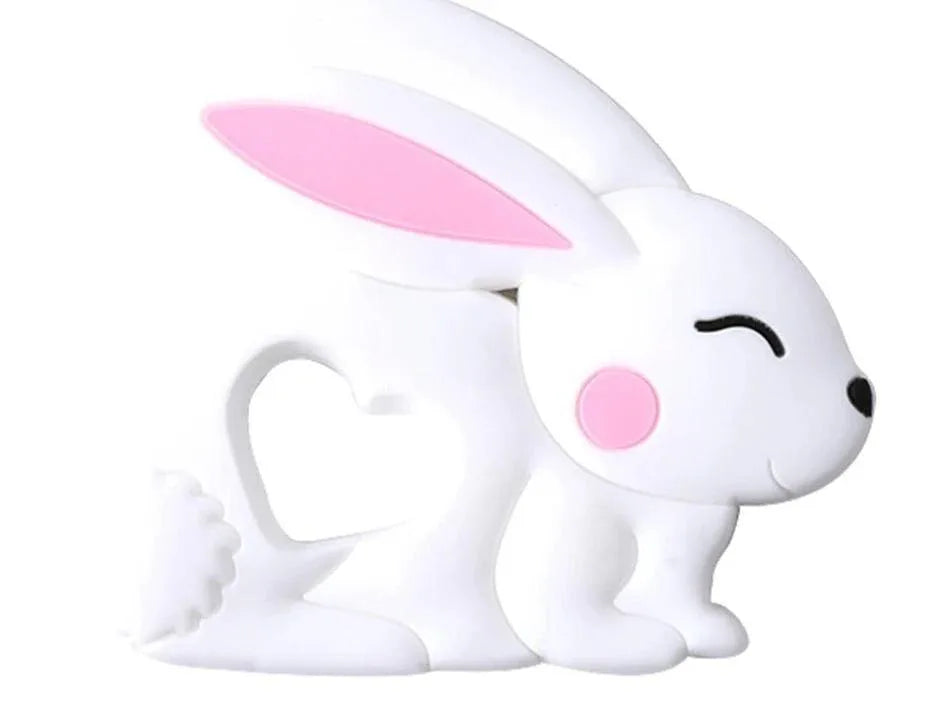 Baby Teether Silicone Rabbit Food Grade Bunny Teether Nursing Teething Accessories Silicone Animal Teether For Kids and Baby - BIG FRENCHIES