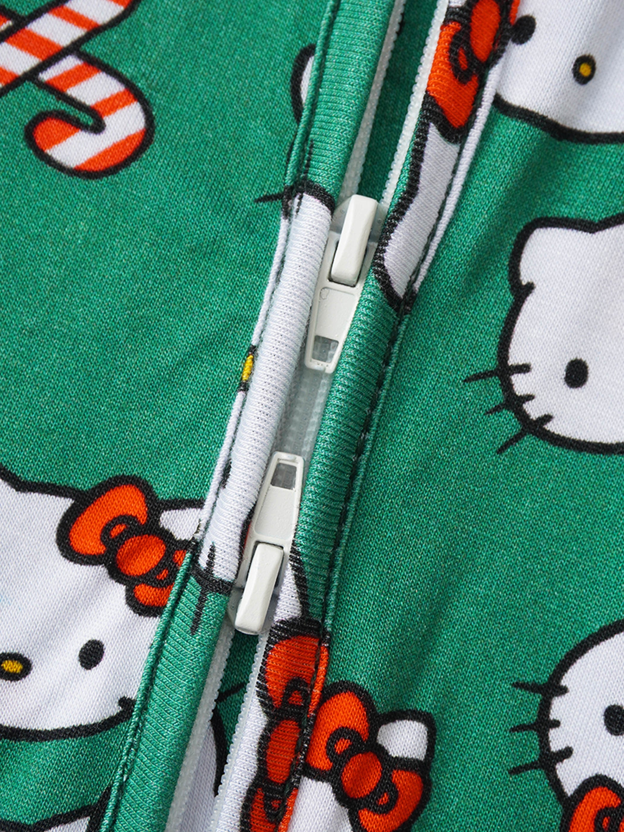 PoshTOT Sanrio Hello Kitty Green Bamboo Baby Convertible Zippy Romper