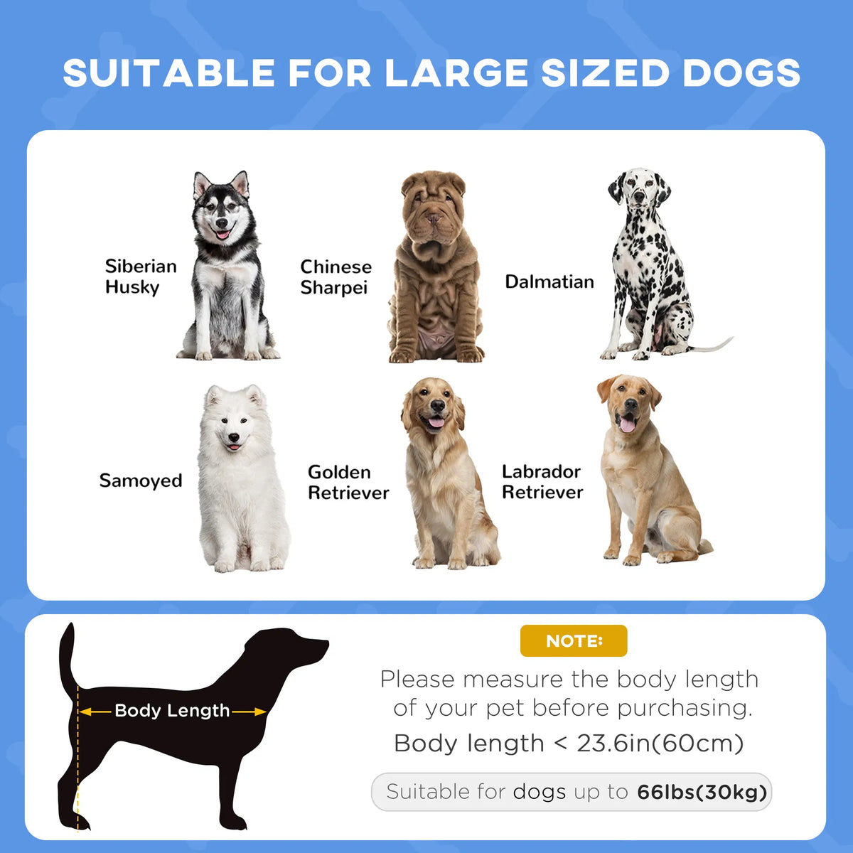 Elevated Dog Bed with Canopy, Portable Raised Dog Cot for L Sized Dogs, Indoor & Outdoor, 36" x 30" x 35", Dark Blue