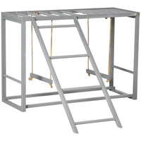 Chicken Activity Game With Swing Set For 3-4 Birds, Wooden Chicken Coop Accessory With Multiple Chicken Perches And Hen 