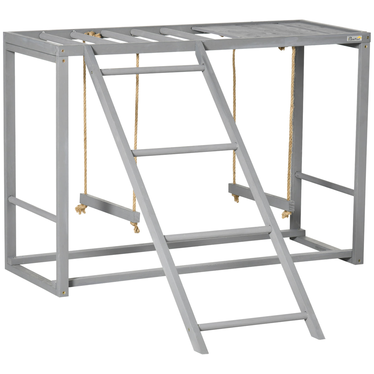 Chicken Activity Game With Swing Set For 3-4 Birds, Wooden Chicken Coop Accessory With Multiple Chicken Perches And Hen 