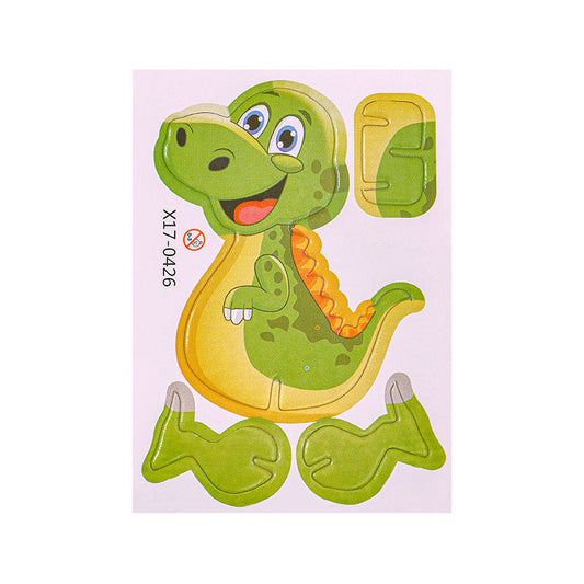 Cartoon Dinosaur 3D Puzzle Model Children DIY Handmade