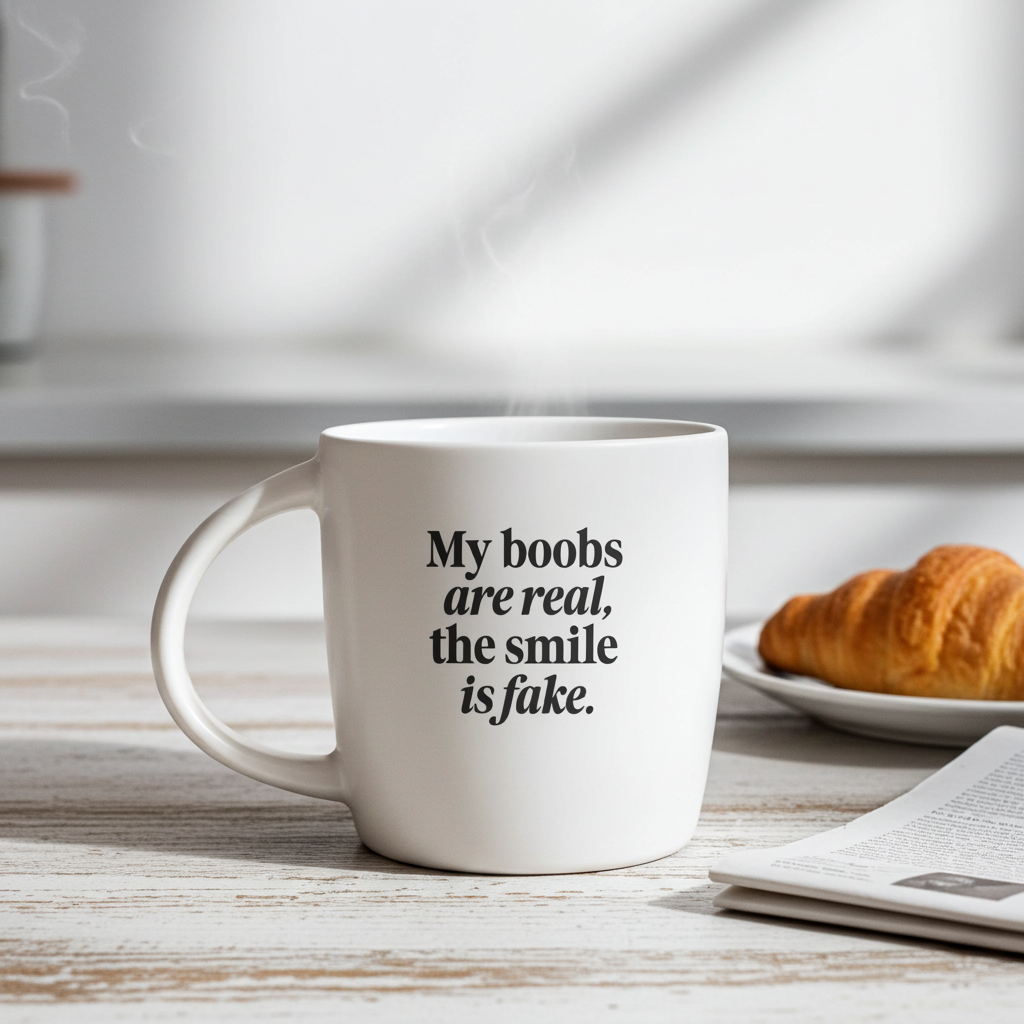 The Boobs are Real... Ceramic Coffee Mug