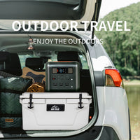 White outdoor Camping Picnic Fishing portable cooler 65QT Portable Insulated Cooler Box