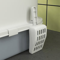 Covered Cat Litter Box with Lid, Drawer, Scoop, Top Entry, Deodorizing Bags, Odor Control, Easy to Clean, Gray