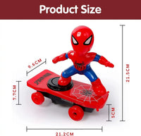MEACAOFG Spider Man stunt toy car. children's toys with lights and sounds. mini Spider Man toys. stunt toy car. Spider Man toy scooter. light up toy car. suitable for children aged 3 years and above