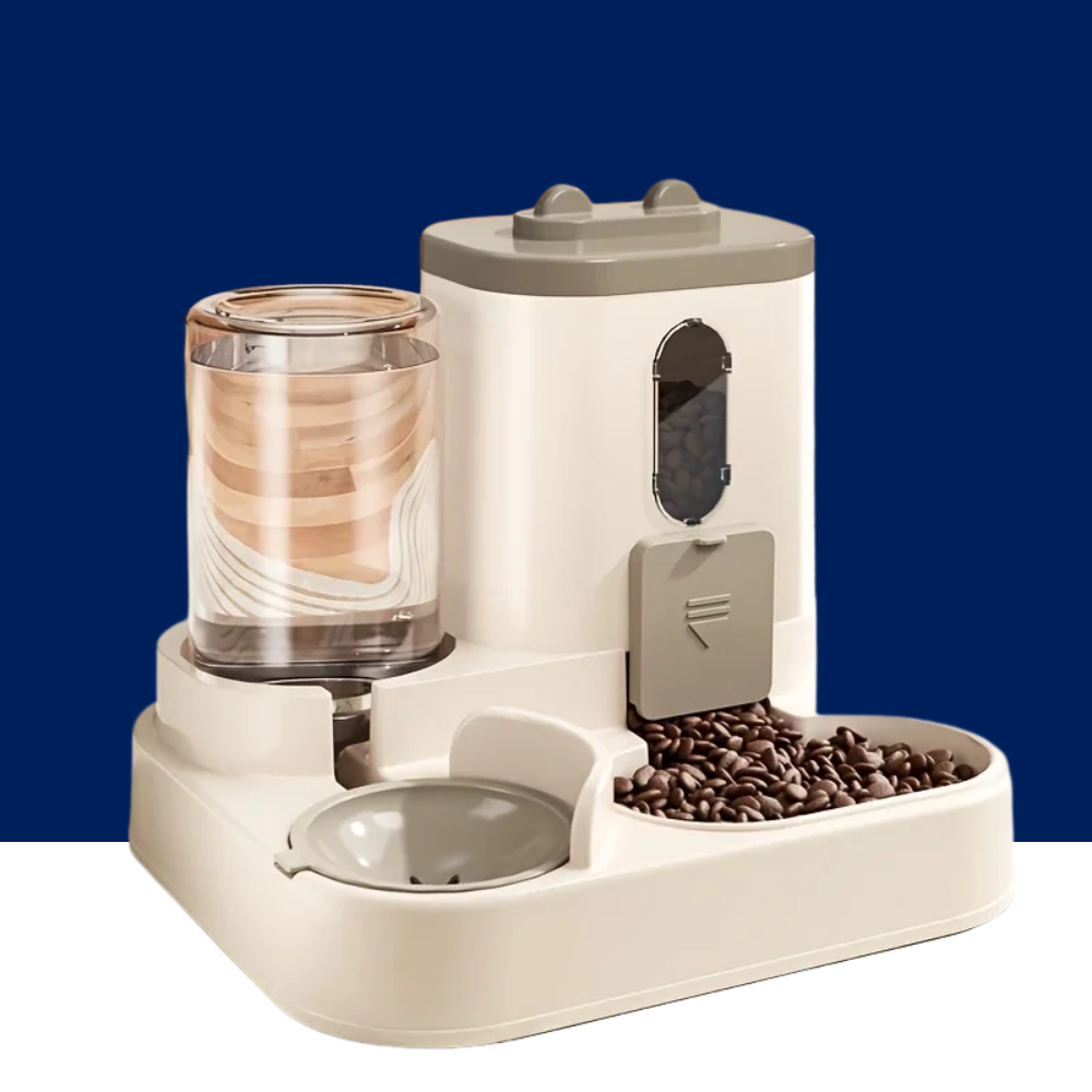 2 in 1 Fully Automatic Pet Food & Water Dispenser - BIG FRENCHIES