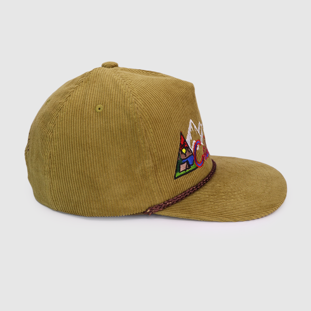 COLORADO SNOWBOARDING SNAPBACK CAP HAT WITH ROPE CUSTOM EMBROIDERED