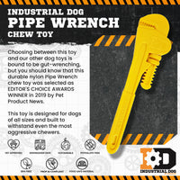 Pipe Wrench Nylon Dog Toy for Aggressive Chewers | USA Made | SodaPup - BIG FRENCHIES