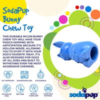 Bunny Nylon Chew Toy for Aggressive Chewers | Durable & USA Made - BIG FRENCHIES