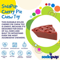Cherry Pie Nylon Dog Chew Toy for Aggressive Chewers | USA Made | SodaPup - BIG FRENCHIES