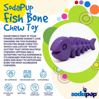 Fish Bone Nylon Dog Toy for Aggressive Chewers | USA Made | SodaPup - BIG FRENCHIES