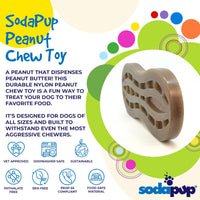 Peanut Nylon Dog Chew Toy | Ultra-Durable for Aggressive Chewers | SodaPup - BIG FRENCHIES