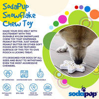 Snowflake Nylon Dog Chew Toy for Aggressive Chewers | USA Made & FDA Compliant - BIG FRENCHIES