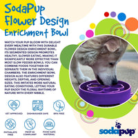 Flower eBowl Deep Slow Feeder Dog Bowl for Enrichment | USA Made - BIG FRENCHIES