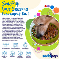 Four Seasons eTray - Shallow Slow Feeder Dog Bowl for Enrichment | USA Made - BIG FRENCHIES