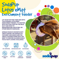 Lotus Design emat - Enrichment Lick Mat For Dogs and Cats - With Suction Cups | USA Made - BIG FRENCHIES