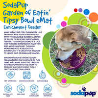 Garden of Eatin' Tipsy Bowl - Wobble Lick Mat for Dogs & Cats | USA Made - BIG FRENCHIES