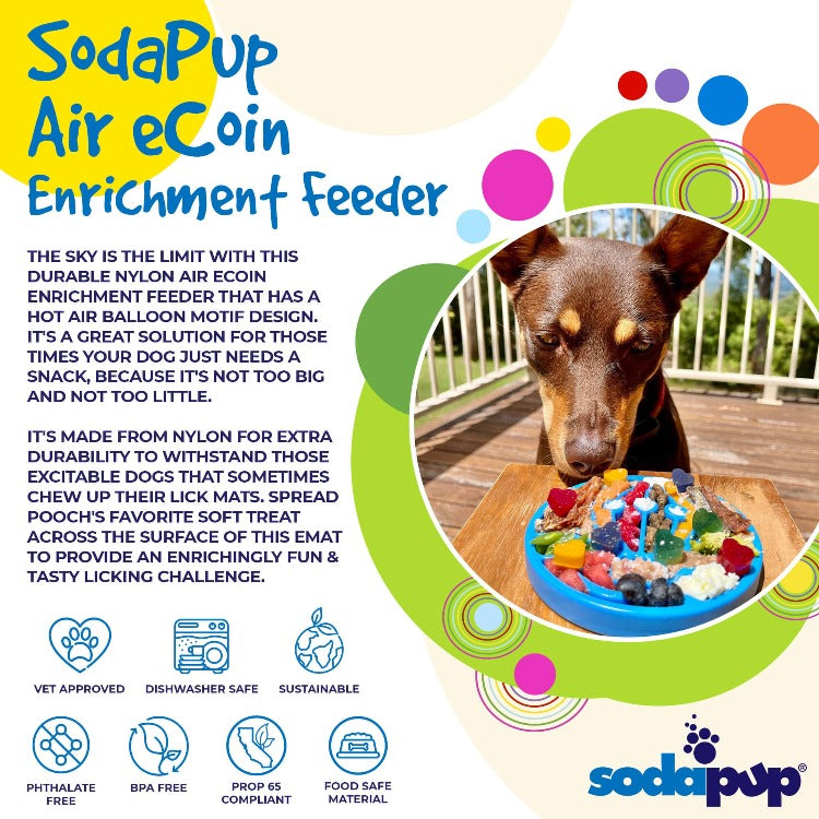 Air Nylon eCoin Lick Mat for Dogs - Durable Enrichment Toy | SodaPup - BIG FRENCHIES