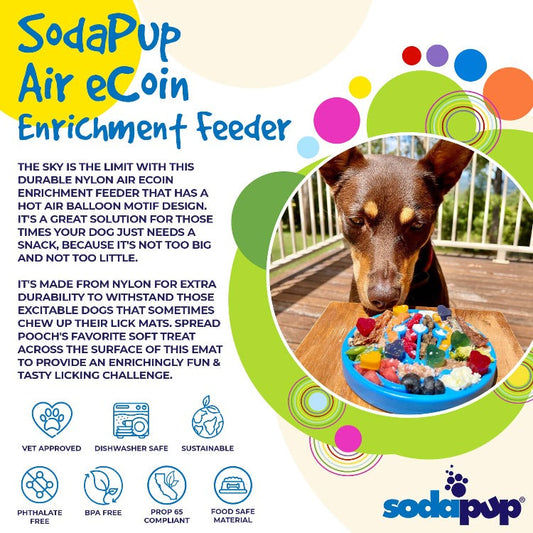 Air Nylon eCoin Lick Mat for Dogs - Durable Enrichment Toy | SodaPup - BIG FRENCHIES