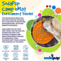 Camp eMat - Enrichment Lick Mat For Dogs and Cats - with Suction Cups | Retro Van Design | USA Made - BIG FRENCHIES